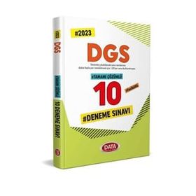 2023 DGS Tamamı Çözümlü 10 Deneme Sınavı - Data Yayınları