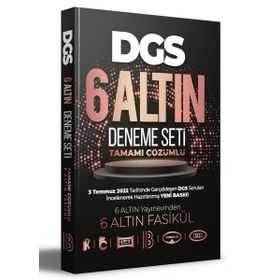 2023 DGS Tamamı Çözümlü 6 Altın Deneme Seti - Benim Hocam Yayınları