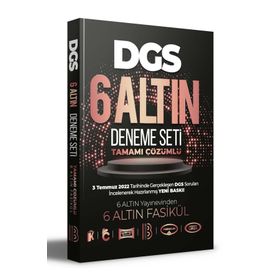 2023 DGS Tamamı Çözümlü 6 Altın Deneme Seti - Benim Hocam Yayınları