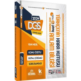 2023 DGS Türkçenin Kara Kutusu Anlam Bilgisi Sözcük-Cümle Dijital Çözümlü Konu Özetli Soru Bankası - İnformal Yayınları