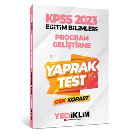 2023 Eğitim Bilimleri Çek Kopart Yaprak Test