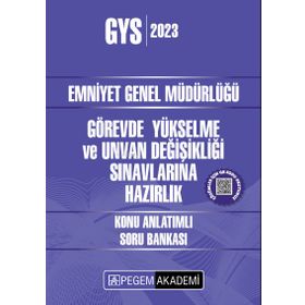 2023 Emniyet Genel Müdürlüğü Görevde Yükselme ve Unvan Değişikliği Konu Anlatımlı Soru Bankası