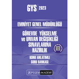 2023 Emniyet Genel Müdürlüğü Görevde Yükselme ve Unvan Değişikliği Konu Anlatımlı Soru Bankası