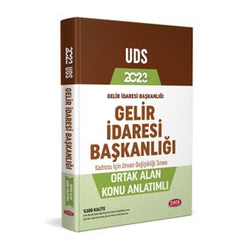 2023 Gelir İdaresi Başkanlığı UDS Ortak Alan Konu Anlatımlı - Data Yayınları