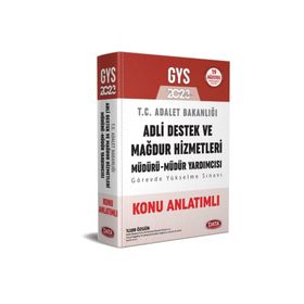 2023 GYS Adalet Bakanlığı Adli Destek ve Mağdur Hizmetleri Müdürü Müdür Yardımcısı Konu Anlatımlı - Data Yayınları