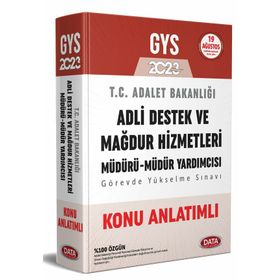 2023 GYS Adalet Bakanlığı Adli Destek ve Mağdur Hizmetleri Müdürü Müdür Yardımcısı Konu Anlatımlı - Data Yayınları