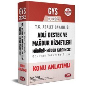 2023 GYS Adalet Bakanlığı Adli Destek ve Mağdur Hizmetleri Müdürü Müdür Yardımcısı Konu Anlatımlı - Data Yayınları