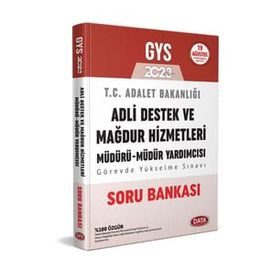 2023 GYS Adalet Bakanlığı Adli Destek ve Mağdur Hizmetleri Müdürü Müdür Yardımcısı Soru Bankası - Data Yayınları