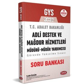 2023 GYS Adalet Bakanlığı Adli Destek ve Mağdur Hizmetleri Müdürü Müdür Yardımcısı Soru Bankası - Data Yayınları