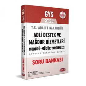 2023 GYS Adalet Bakanlığı Adli Destek ve Mağdur Hizmetleri Müdürü Müdür Yardımcısı Soru Bankası - Data Yayınları