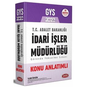 2023 GYS Adalet Bakanlığı İdari İşler Müdürlüğü Konu Anlatımlı - Data Yayınları