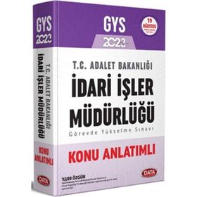 2023 GYS Adalet Bakanlığı İdari İşler Müdürlüğü Konu Anlatımlı - Data Yayınları