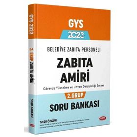 2023 GYS Belediye Zabıta Personeli Zabıta Amiri 2. Grup Soru Bankası - Data Yayınları