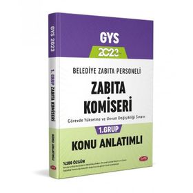 2023 GYS Belediye Zabıta Personeli Zabıta Komiseri 1. Grup Konu Anlatımlı - Data Yayınları