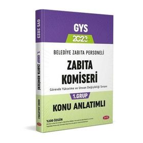 2023 GYS Belediye Zabıta Personeli Zabıta Komiseri 1. Grup Konu Anlatımlı - Data Yayınları