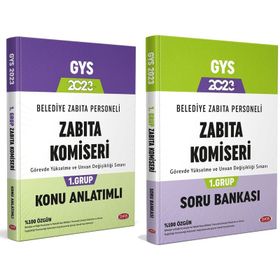 2023 GYS Belediye Zabıta Personeli Zabıta Komiseri 1. Grup Soru Bankası - Data Yayınları