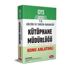 2023 GYS Kültür ve Turizm Bakanlığı Kütüphane Müdürlüğü Hazırlık Kitabı - Data Yayınları