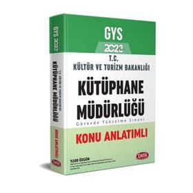 2023 GYS Kültür ve Turizm Bakanlığı Kütüphane Müdürlüğü Hazırlık Kitabı - Data Yayınları