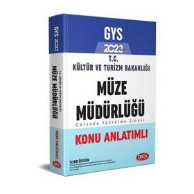 2023 GYS Kültür ve Turizm Bakanlığı Müze Müdürlüğü Hazırlık Kitabı - Data Yayınları