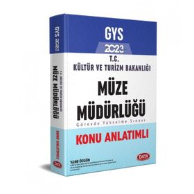 2023 GYS Kültür ve Turizm Bakanlığı Müze Müdürlüğü Hazırlık Kitabı - Data Yayınları