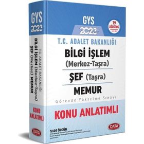 2023 GYS T. C. Adalet Bakanlığı Bilgi İşlem Şef Memur Konu Anlatımı - Data Yayınları