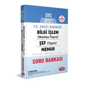 2023 GYS T.C. Adalet Bakanlığı Bilgi İşlem Soru Bankası - Data Yayınları