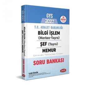 2023 GYS T.C. Adalet Bakanlığı Bilgi İşlem Soru Bankası - Data Yayınları