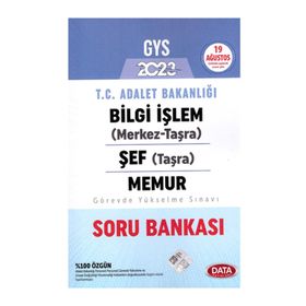 2023 GYS T.C. Adalet Bakanlığı Bilgi İşlem Soru Bankası - Data Yayınları