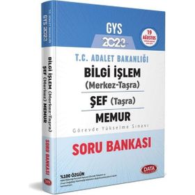 2023 GYS T.C. Adalet Bakanlığı Bilgi İşlem Soru Bankası - Data Yayınları