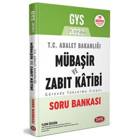 2023 GYS T. C. Adalet Bakanlığı Mübaşir ve Zabıt Katibi Soru Bankası - Data Yayınları