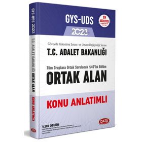 2023 GYS T.C. Adalet Bakanlığı Ortak Alan Konu Anlatımlı - Data Yayınları