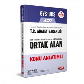 2023 GYS T.C. Adalet Bakanlığı Ortak Alan Konu Anlatımlı - Data Yayınları