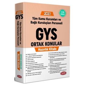 2023 Gys Tüm Kamu Kurumları İçin Ortak Konular Konu Anlatımlı Hazırlık Kitabı - Data Yayınları