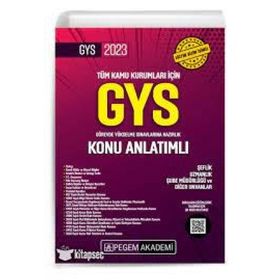 2023 GYS Tüm Kurumlar İçin Görevde Yükselme Sınavı Konu Anlatımlı Pegem Akademi