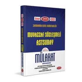2023 Jandarma Genel Komutanlığı Muvazzaf/Sözleşmeli Astsubay Mülakat Sınavına Hazırlık Kitabı - Data Yayınları