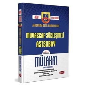 2023 Jandarma Genel Komutanlığı Muvazzaf/Sözleşmeli Astsubay Mülakat Sınavına Hazırlık Kitabı - Data Yayınları
