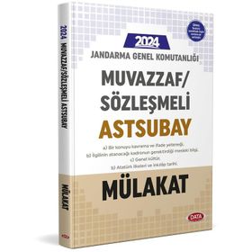2023 Jandarma Genel Komutanlığı Muvazzaf/Sözleşmeli Astsubay Mülakat Sınavına Hazırlık Kitabı - Data Yayınları