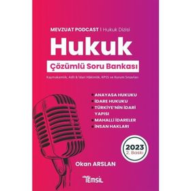 2023 Kaymakamlık Hakimlik KPSS A Grubu Anayasa Hukuku Mevzuat Podcast Soru Bankası Çözümlü - Temsil Kitap