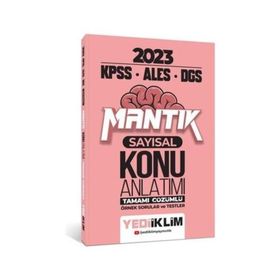 2023 KPSS ALES DGS Sayısal Mantık Konu Anlatımı Yediiklim Yayınları