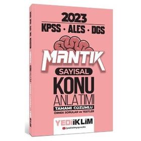2023 KPSS ALES DGS Sayısal Mantık Konu Anlatımı Yediiklim Yayınları