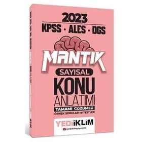 2023 KPSS ALES DGS Sayısal Mantık Konu Anlatımı Yediiklim Yayınları