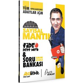 2023 KPSS - ALES - DGS Sayısal Mantık Video Ders Notu ve Soru Bankası - Hocawebde Yayınları