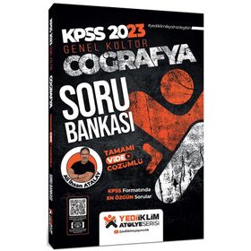 2023 KPSS Atölye Serisi Coğrafya Tamamı Video Çözümlü Soru Bankası-Yediiklim Yayınları