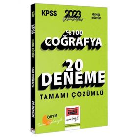 2023 KPSS Coğrafya Tamamı Çözümlü 20 Deneme Yargı Yayınları