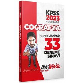 2023 KPSS Coğrafya Tamamı Çözümlü 33 Deneme Hocawebde Yayınları