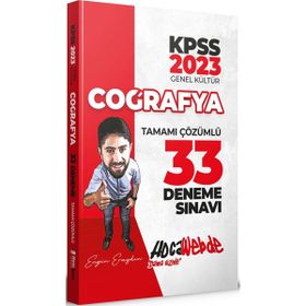 2023 KPSS Coğrafya Tamamı Çözümlü 33 Deneme Hocawebde Yayınları