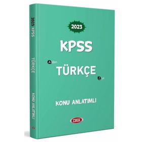 2023 KPSS Data Yayınları Türkçe Konu Anlatımlı