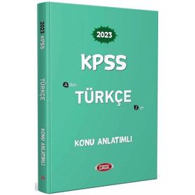 2023 KPSS Data Yayınları Türkçe Konu Anlatımlı
