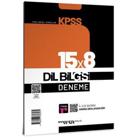 2023 KPSS Dil Bilgisi 15x8 Deneme Tamamı Video Çözümlü - Marka Yayınları