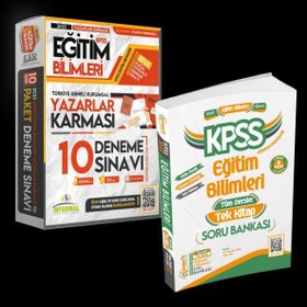 2023 Kpss Eğitim Bilimleri Anamorfik Tek Kitap ve 10'lu Yazarlar Karması Tamamı Çözümlü Deneme Paketi